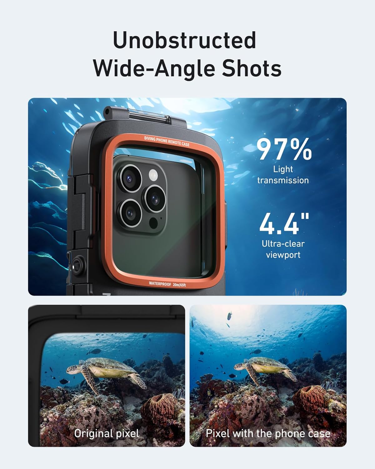 Universal Underwater Phone Case with Bluetooth