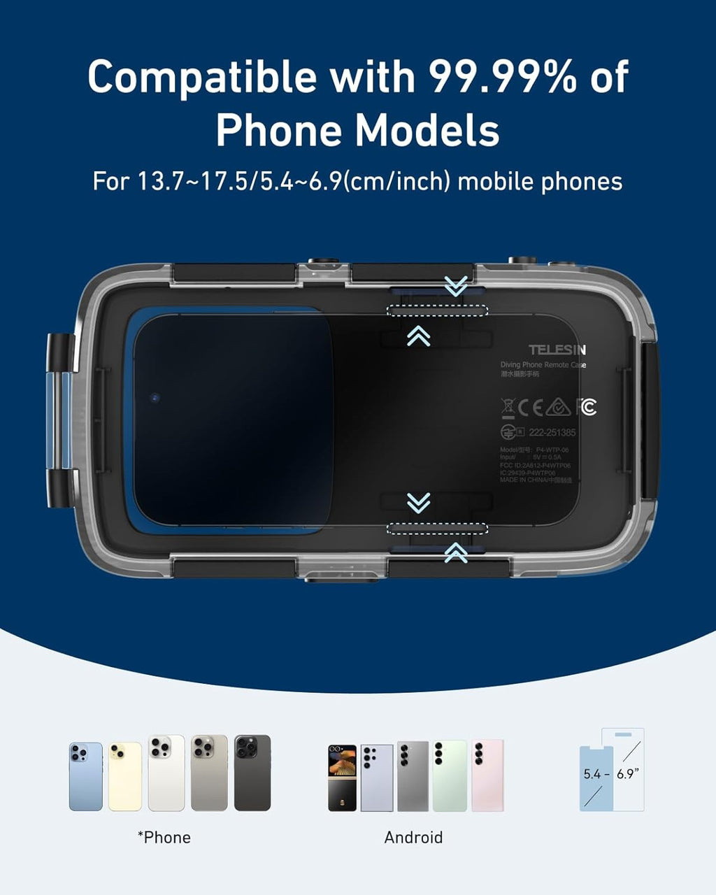 Universal Underwater Phone Case with Bluetooth
