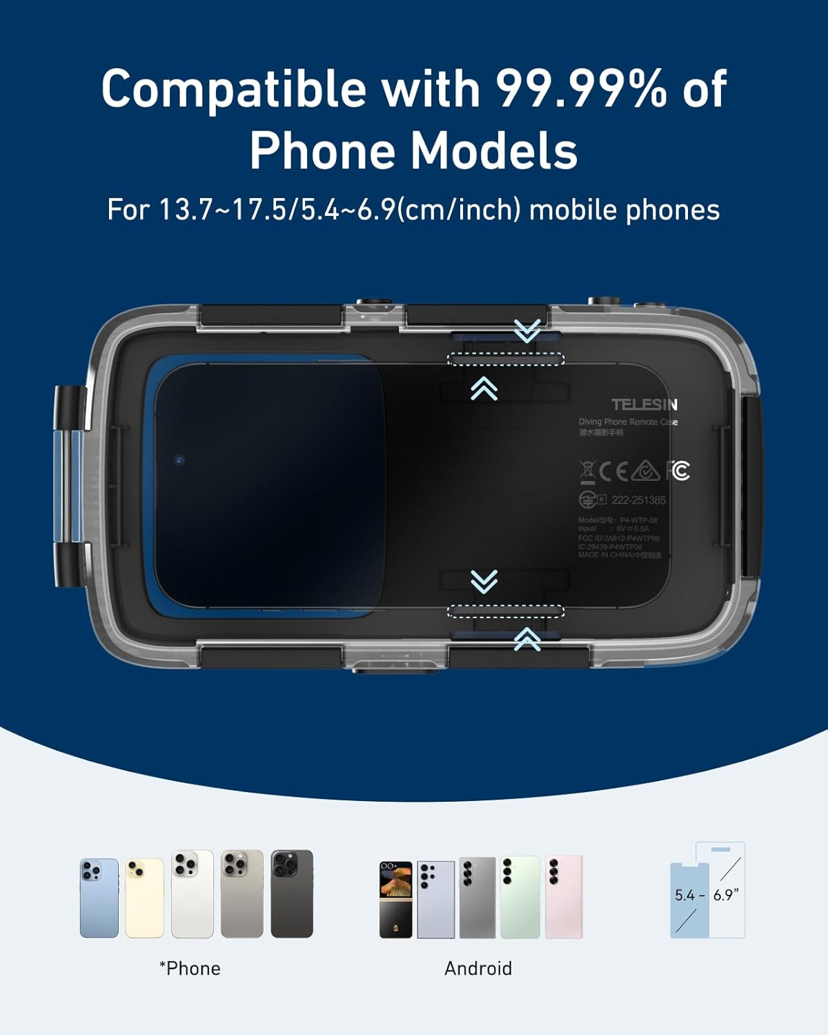 Universal Underwater Phone Case with Bluetooth