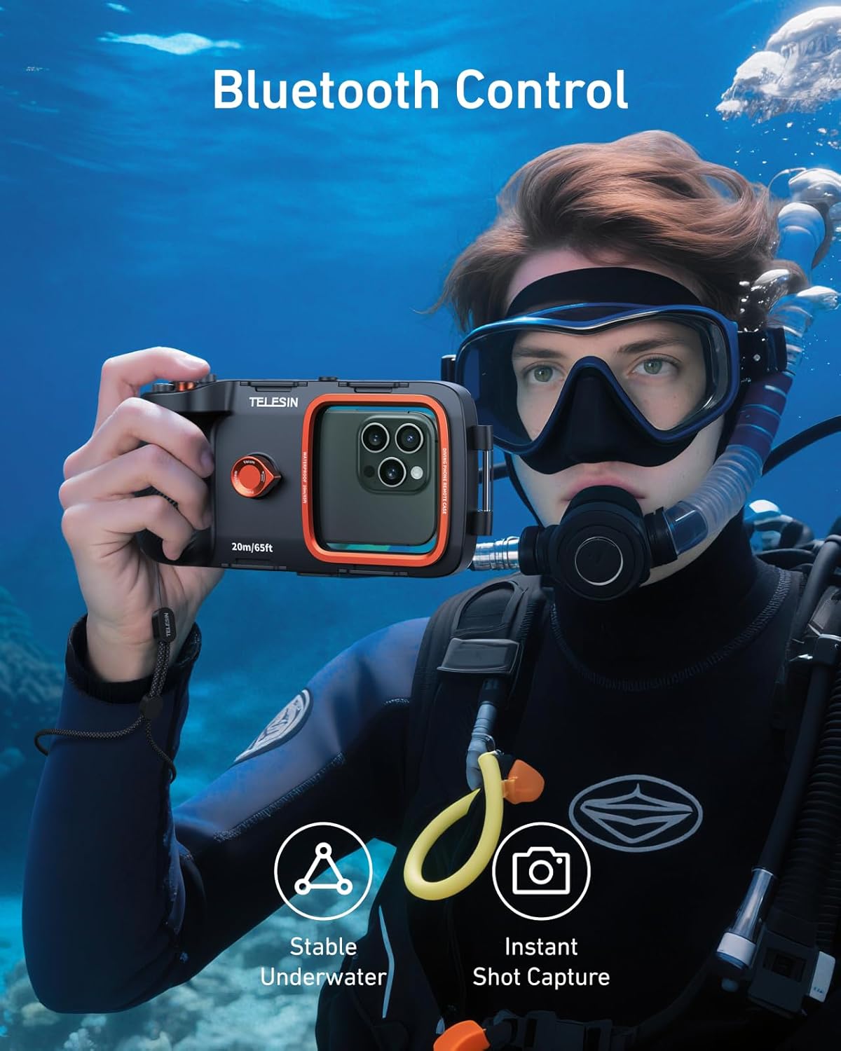 Universal Underwater Phone Case with Bluetooth