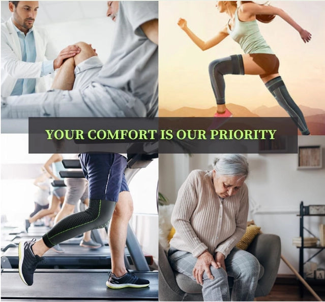 Compression Knee & Calf Support-2pcs